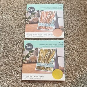 Sizzix Gold and Rose Gold Aluminum Sheets
